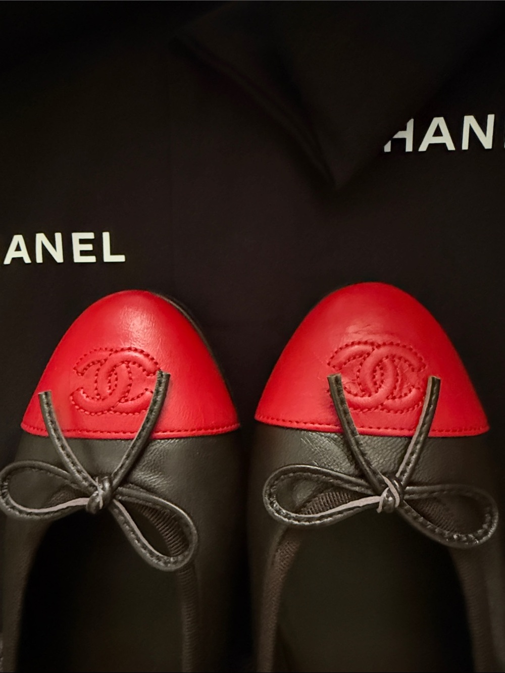 CHANEL Brown/red ballet flat - Picture 4 of 8